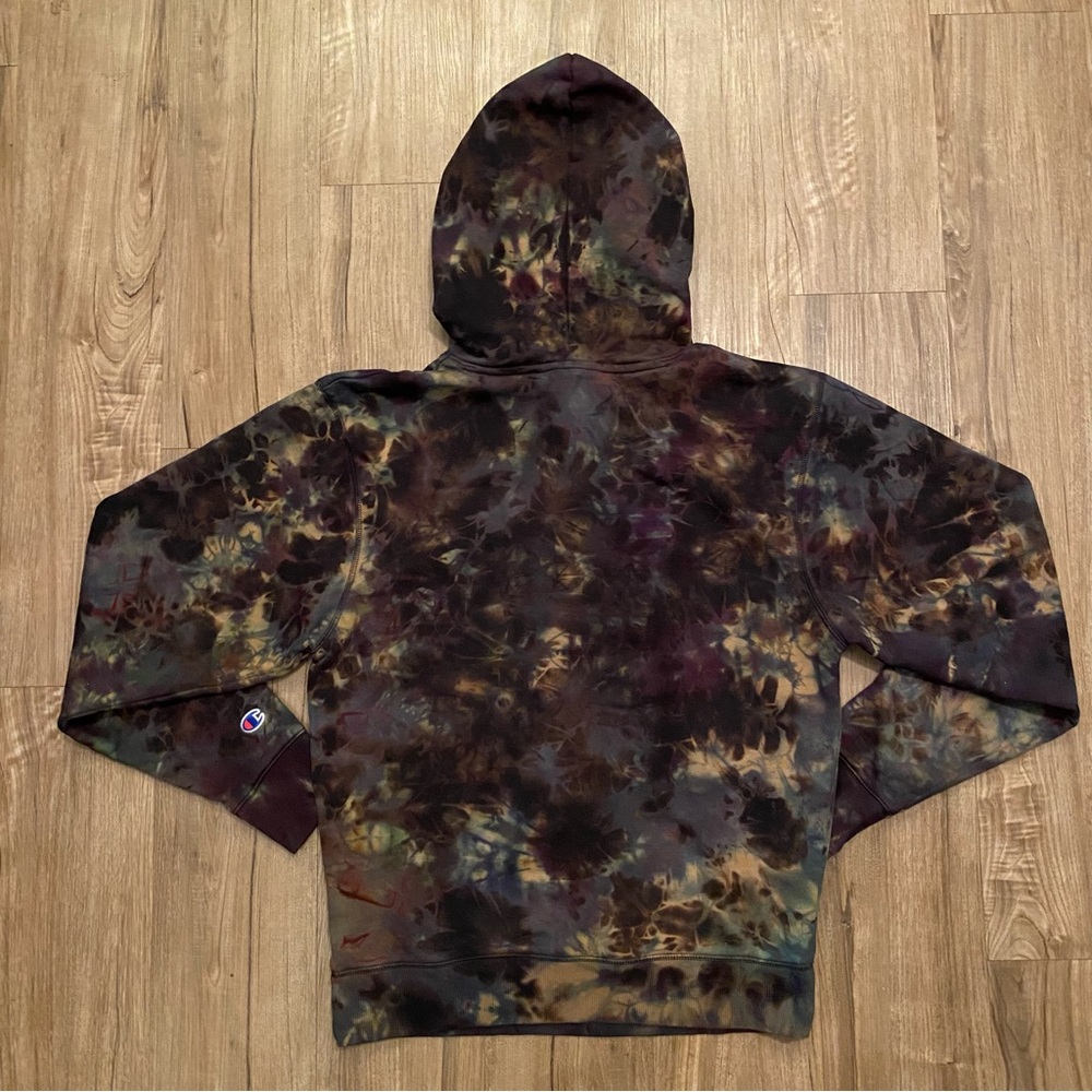 👾NEW👾 CUSTOM CHAMPION TIE DYE MEN’S HOODIE - Picture 4 of 7